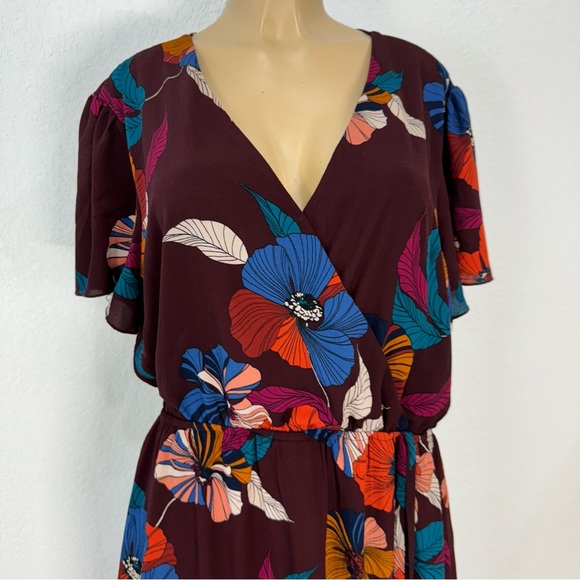 Maurice’s Missy modest wrap dresses multicolor maxi dress size XXL - Picture 9 of 16